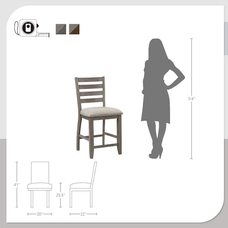 Laurier Counter Height Chair (Set of 2)