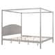 preview thumbnail 8 of 20, King Size Canopy Platform Kids Bed Frame with Headboard & Support Legs, Safety Guaranteed, Easy to Assemble, Grey Wash