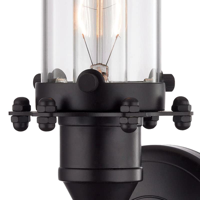 Elk Home Fulton Oil Rubbed Bronze With Clear Glass 1 Light Sconce