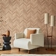 preview thumbnail 5 of 10, Galerie Wallcoverings Bricks and More Collection Herringbone Brick Matte Finish Vinyl on Non-woven Wallpaper Roll