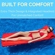 preview thumbnail 3 of 1, Sofskin Foam Swimming Pool Float - 72" - Red