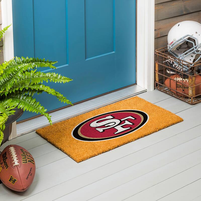 San Francisco 49ers Full Color Indoor/Outdoor Coir Mat - 28" x 16"