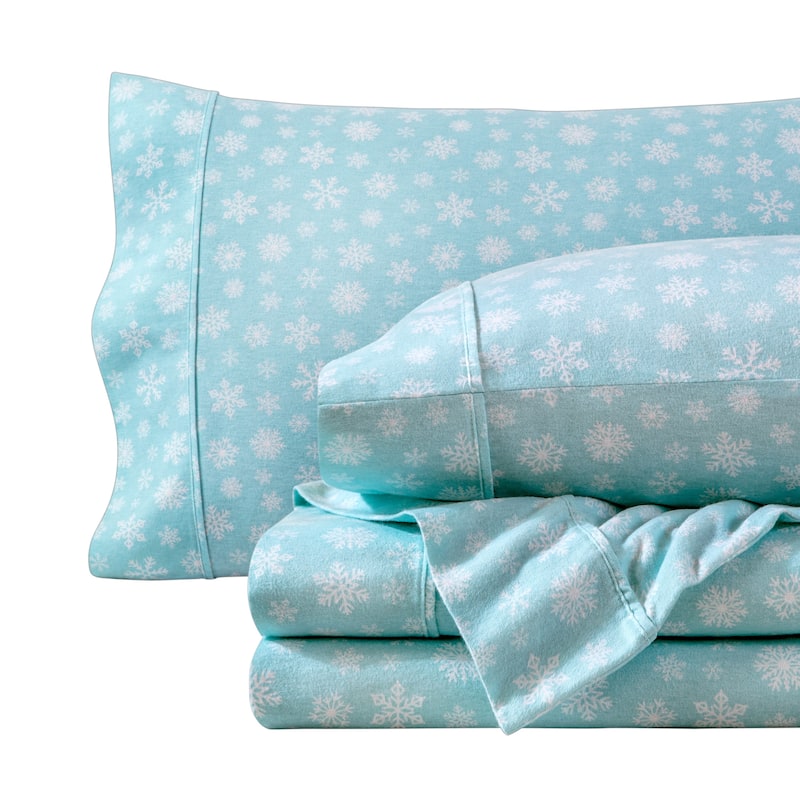 Bare Home Cotton Flannel Sheet Set - Velvety Soft Heavyweight - Twin XL - Red Lodge Plaid