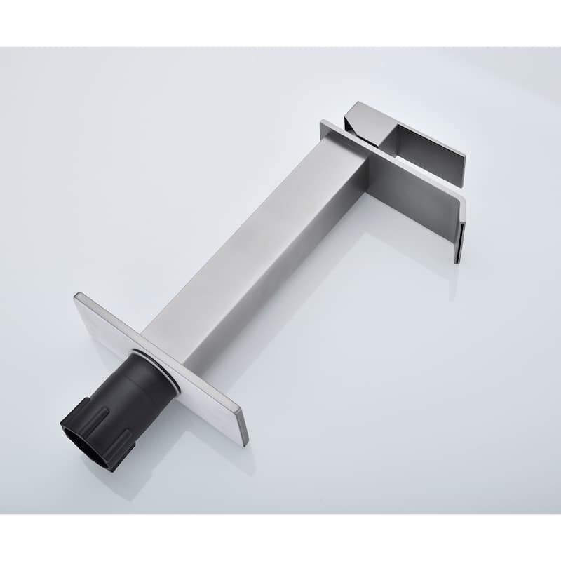 Waterfall Bathroom Sink Single Handle Faucet with Pop Up Drain, No Overflow, Corrosion and Rust Resistant
