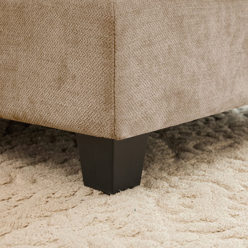 GDF Studio - Cloudy Modular Modern Chenille Sectional Sofa with Tufted Cushion Backrest and Ergonomic Design