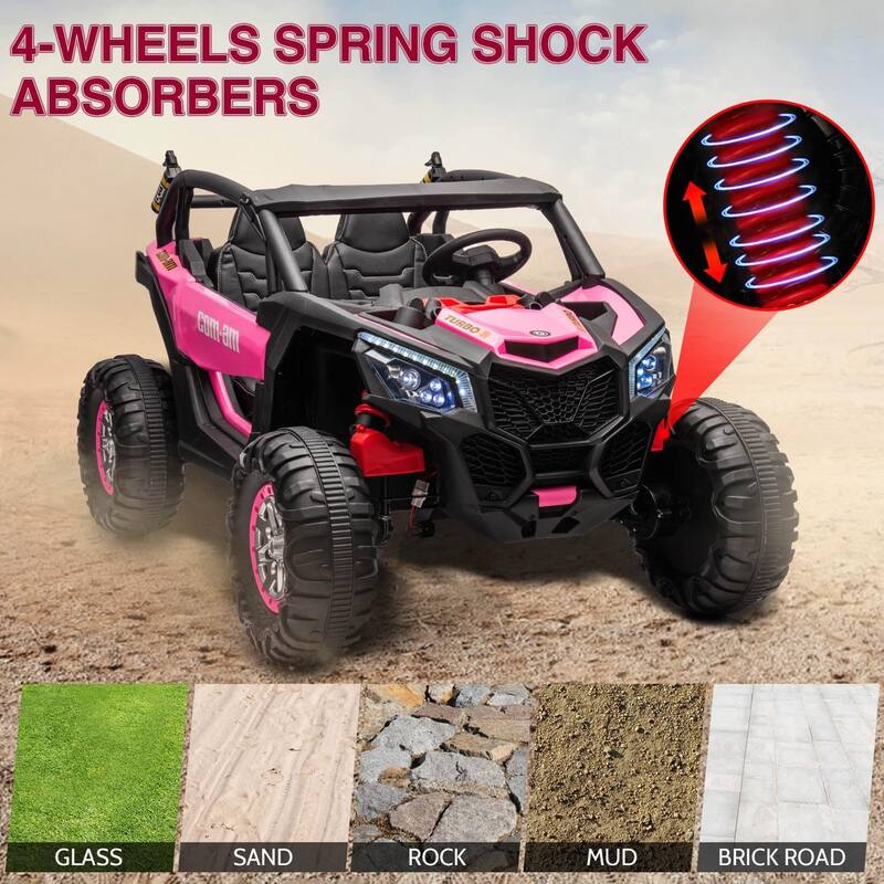 24V 2 Seater Kids Ride on UTV Car w/Remote Control