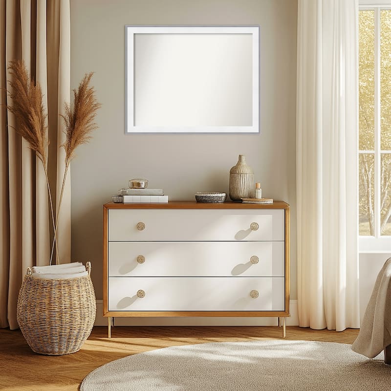 Maya Non-Beveled Framed Wall Mirror