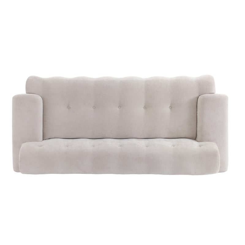 88 inch Cloud 3 Seater Boucle Sofa with Button Tufted Comfy Upholstered Couch