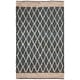 preview thumbnail 18 of 93, SAFAVIEH Handmade Natural Fiber Bethia Casual Jute Trellis Rug 2' x 3' - Blue - Rectangle