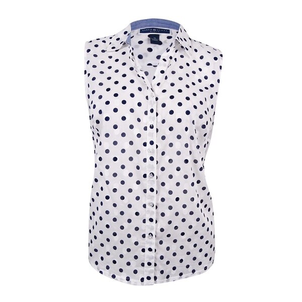 black and white polka dot shirt plus size