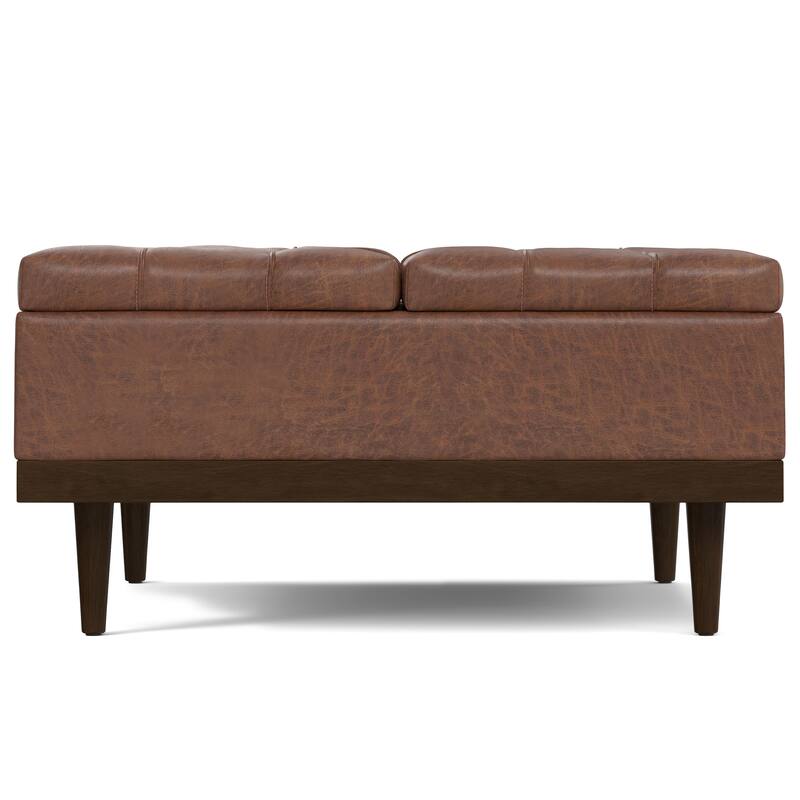 Mariah Lift Top Table Storage Ottoman - Brown