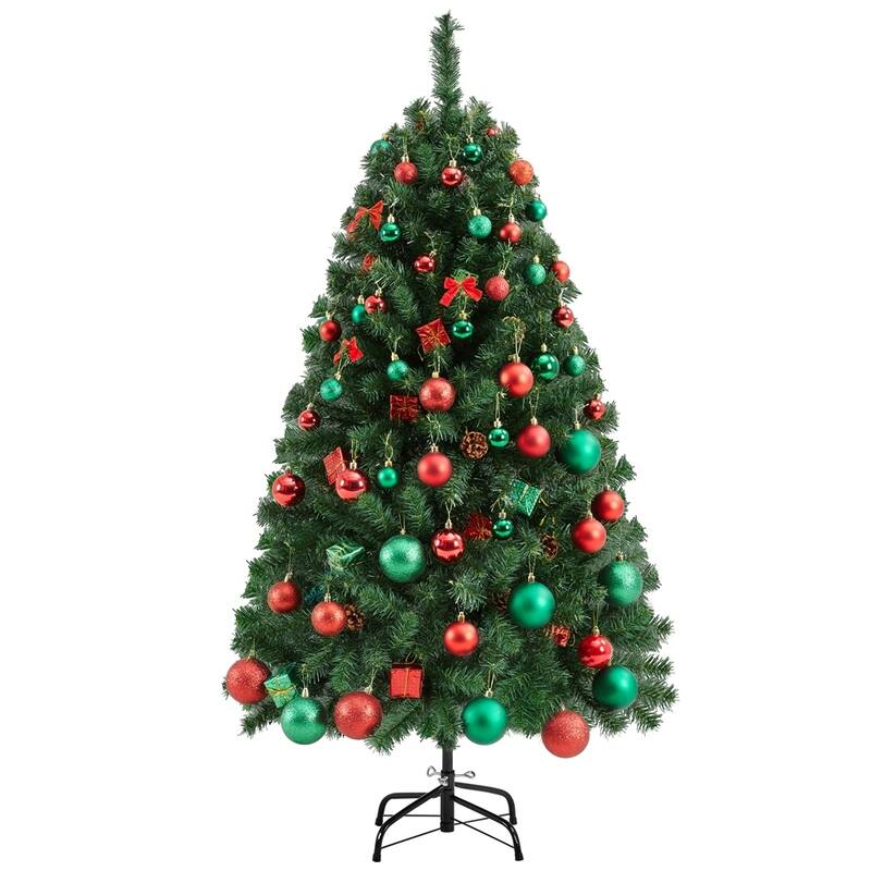 Yaheetech Premium Spruce Hinged Artificial Full Christmas Tree