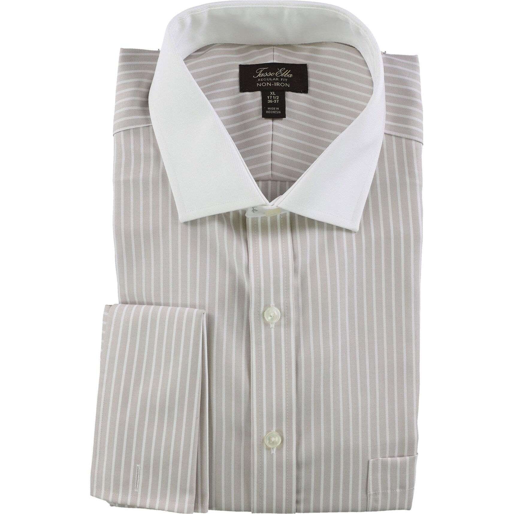 tasso elba dress shirts Men's Silk Blend Cellula Tile Printed Shirt in Blue Combo-Small Its classic fit and medium Tasso Elba Mens Houndsooth Button