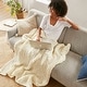 preview thumbnail 50 of 93, Madison Park Hand Made Chunky Double Knit Throw Blanket