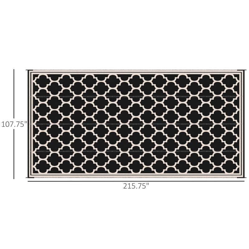 9' x 18' Reversible Outdoor Waterproof Portable Camping Carpet - 9' x 18'