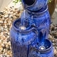 preview thumbnail 19 of 23, Glitzhome 27-Inch 4 Tier Embossed Pattern LED Ceramic Pots Fountain
