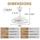 preview thumbnail 71 of 118, 20"/24"/72" Oaks Aura Cotti Low Profile Dimmable Smart Ceiling Fan with Lights 6-Speed Flush Mount Modern Remote