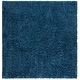 preview thumbnail 87 of 123, SAFAVIEH August Shag Veroana Solid 1.5-inch Thick Rug 5' Square - Navy - Square