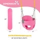 preview thumbnail 16 of 15, Metal/Plastic Bucket Swing with Chains - 11"D x 11"W x 78"H