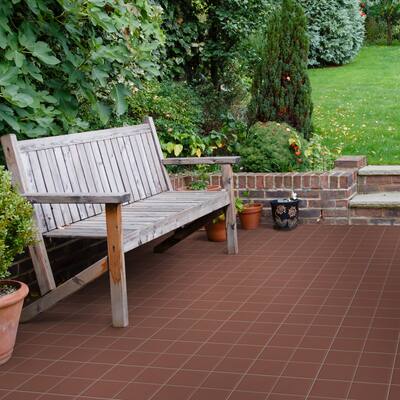 Merola Tile Quarry Flame Red 5-7/8"x5-7/8" Ceramic Klinker Floor and Wall Tile