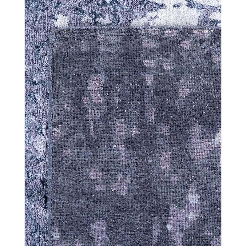 Modern One-of-a-Kind Hand-Knotted Area Rug, Light Blue - 8' 2" x 9' 10"