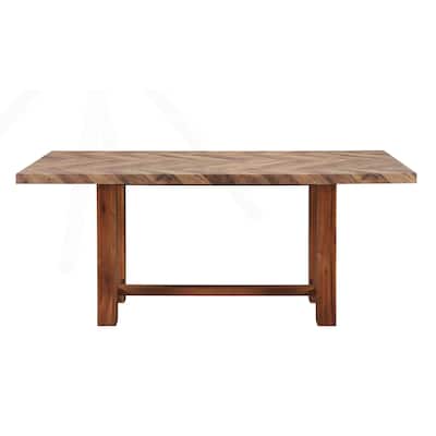 Exquisite Wooden Fixed Dining Table with Stylish Chair Design