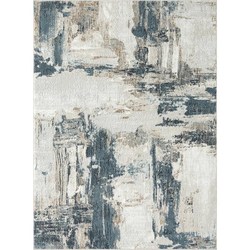 Luxe Weavers Soft Distressed Abstract Area Rug