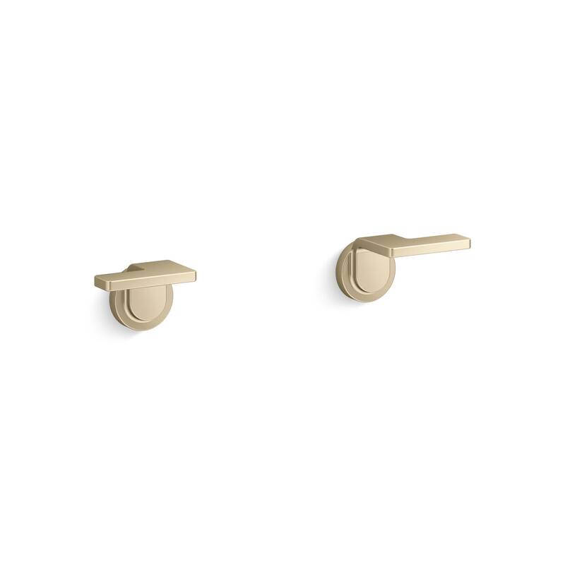 Kallista P34239-LV Guise Collection Lever Handles - Brushed French Gold
