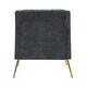 preview thumbnail 45 of 53, Hyperboreüs Upholstery Accent Armchair with Tufted Back by HULALA HOME