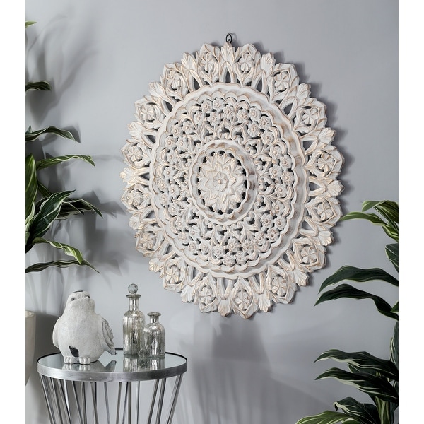 Carved mandala best sale wall art