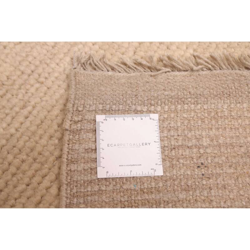 ECARPETGALLERY Hand-knotted Pak Finest Gabbeh Ivory Wool Rug - 9'3 x 12'5