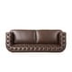 preview thumbnail 17 of 15, Litch Chesterfield Leather Tufted 3 Seater Top Grain Sofa by Christopher Knight Home