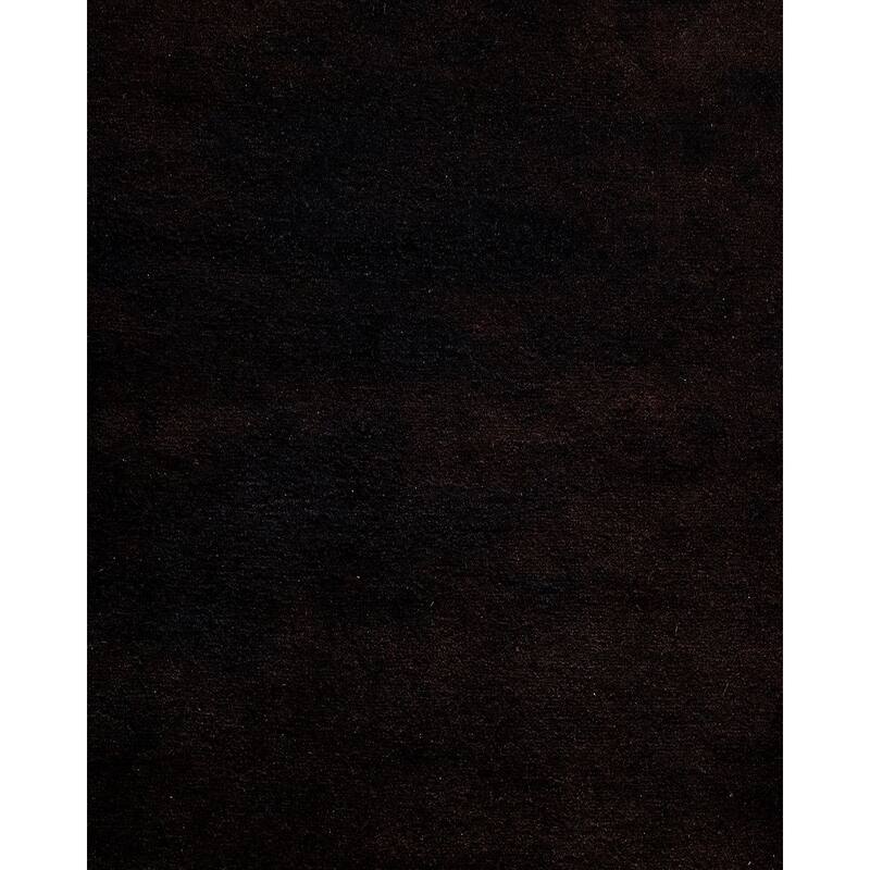 Overton Hand Knotted Wool Vintage Inspired Modern Contemporary Overdyed Brown Runner Rug - 2' 8" x 18' 1"