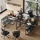 preview thumbnail 106 of 113, Small L Shaped Desk with Storage Shelves Corner Computer Desk