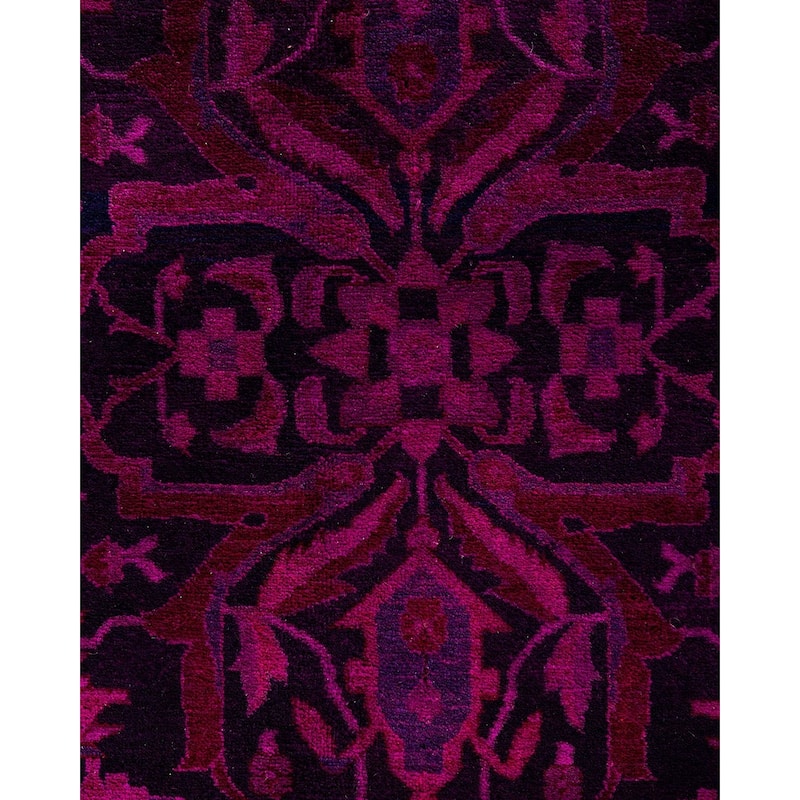 Fine Vibrance One-of-a-Kind Hand-Knotted Area Rug - Pink, 9' 2" x 12' 5" - 9' 2" x 12' 5"