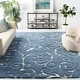 preview thumbnail 5 of 111, SAFAVIEH Florida Shag Shahin Scroll 1.2-inch Thick Textured Rug