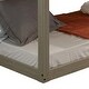 preview thumbnail 6 of 5, Rustic Grey Twin Over Twin Bunk Bed with Built-in Ladder,Guardrails