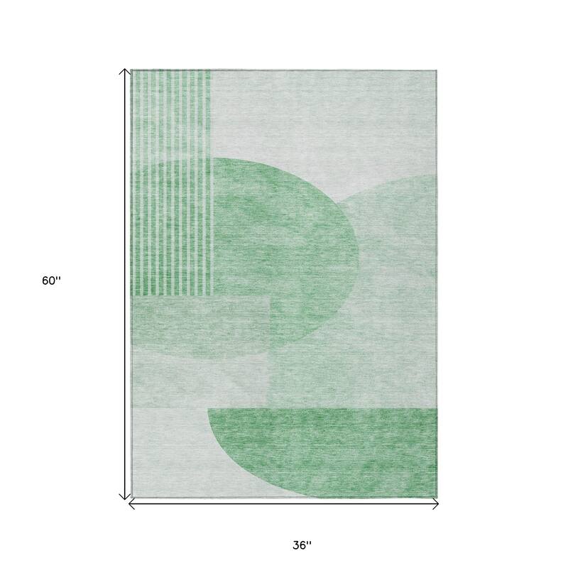 HomeRoots Geometric Transitional Rectangle Outdoor Rug