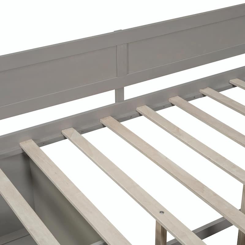 Daybed with Storage Drawers and Shelves