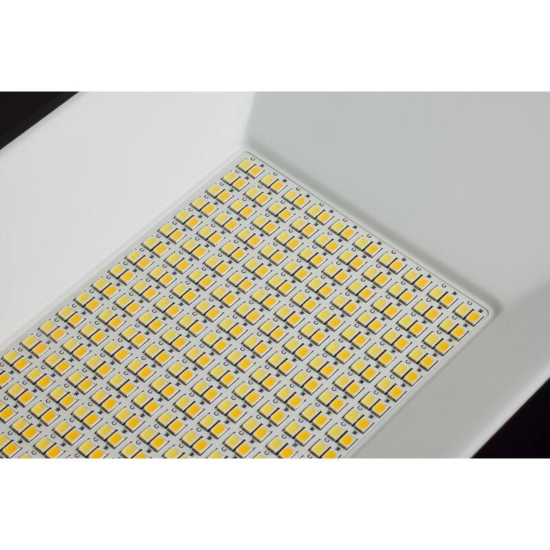 LED Tempered Glass Flood Light with Bypassable Photocell 3K/4K/5K 100W/125W/150W - Bronze