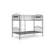 preview thumbnail 4 of 6, Signature Design by Ashley Graymound Gray Twin over Twin Bunk Bed with Ladder