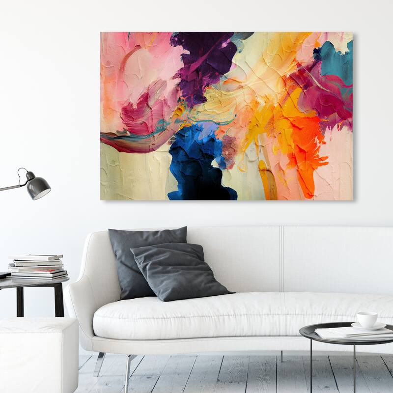 Wynwood Studio Abstract Sureste Orange and Modern & Contemporary Wall Art Canvas Print - 36 x 54