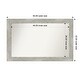 preview thumbnail 43 of 119, Dove Greywash Framed Non-Beveled Custom Wall Mirror, Bathroom Vanity Mirror Outer Size: 50 x 32