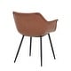 preview thumbnail 46 of 85, Markley Modern Leather Upholstered Dining Side Chairs with Black Iron Legs Accent Armchair for Home Kitchen Set of 4