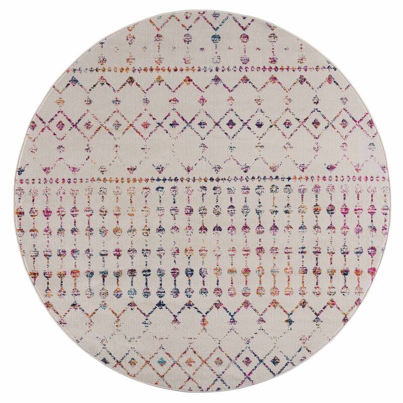 Tigris Tanu Moroccan Trellis Farmhouse Boho Area Rug