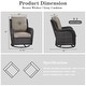 preview thumbnail 91 of 110, Pocassy 3-Piece Outdoor Swivel Bistro Set, Wicker Rocking Chairs