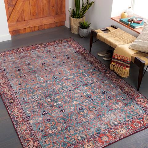 Fenella Traditional Floral Printed Area rug