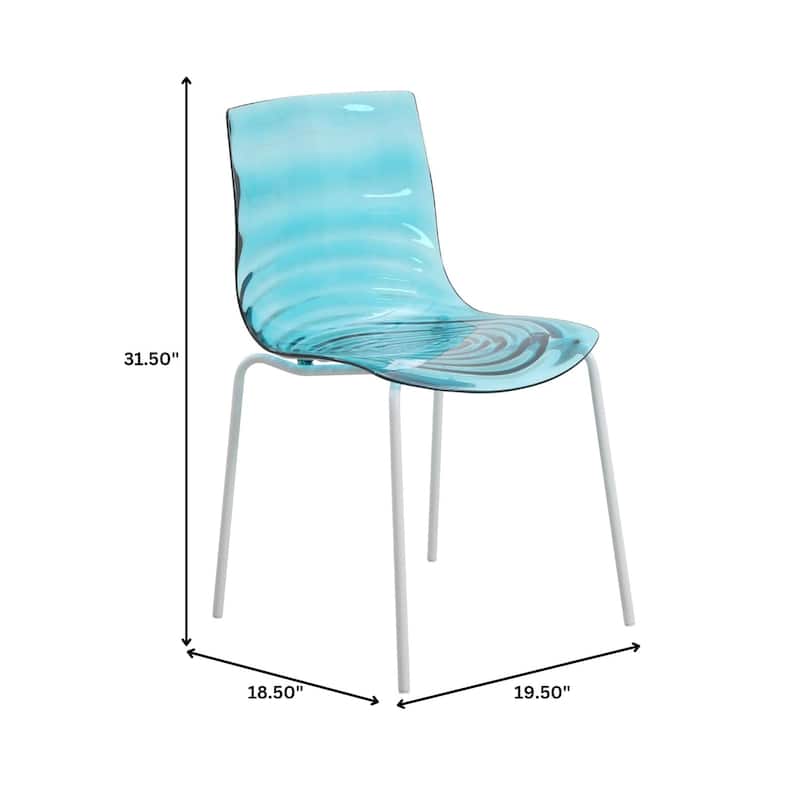 ABS Plastic Dining Chair with Stainless Steel Base Astor Series