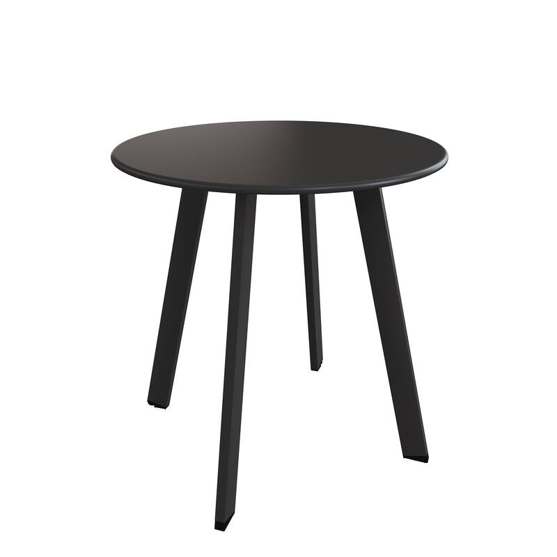Clihome Round Outdoor Side Table End Table Coffee Table