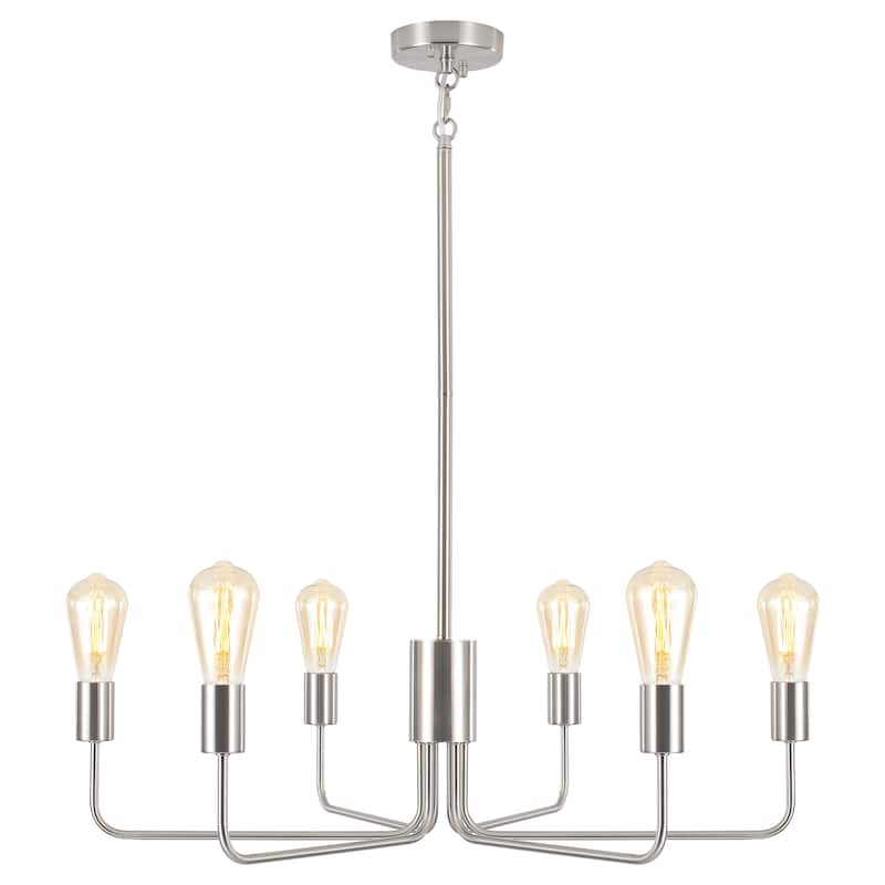6-Light 30.15"W Kitchen Island Modern Chandeliers for Living Room